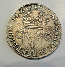 KING CHARLES IX TESTON 1566 M = TOULOUSE      SILVER  coin