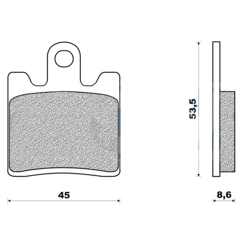 Plaquettes frein g1050 av - 13,