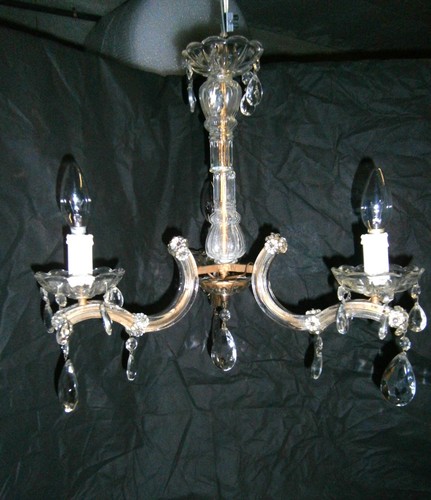 Ancien lustre pampilles fut - lustre, a