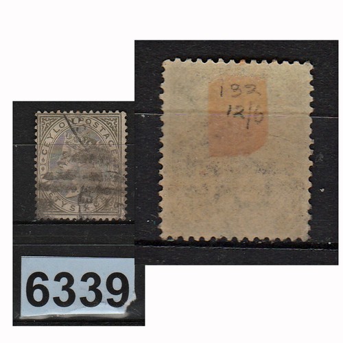 6339 ceylan ceylon 1872 - 6339,