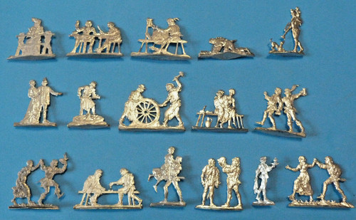 Plats étain zinnfiguren - plats, d'étain