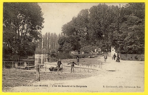 Cpa rare nogent sur - cpa,