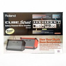 Roland CUBE Street Red avec étui boîtier adaptateur secteur ampli stéréo alim...