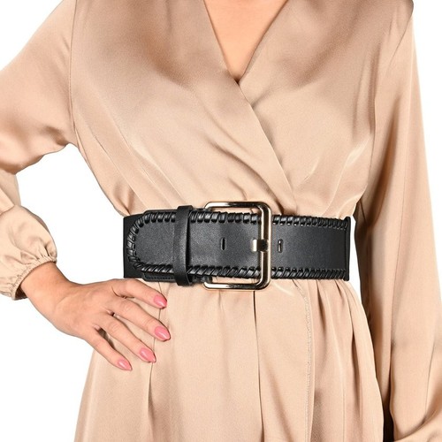 Ceinture noire large avec