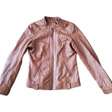 Veste Court En Cuir D'agneau