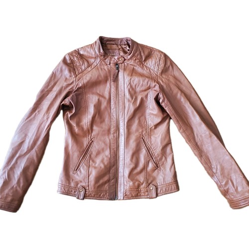 Veste court cuir agneau - veste, en