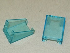 LEGO : 2x Vitre Pare-brise 3 x