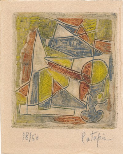 Louis latapie gravure - gravure, signée
