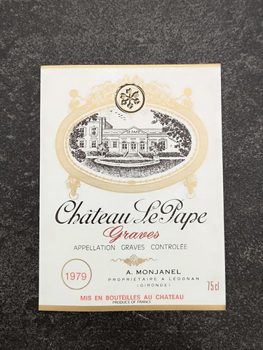 étiquette vin château - de,