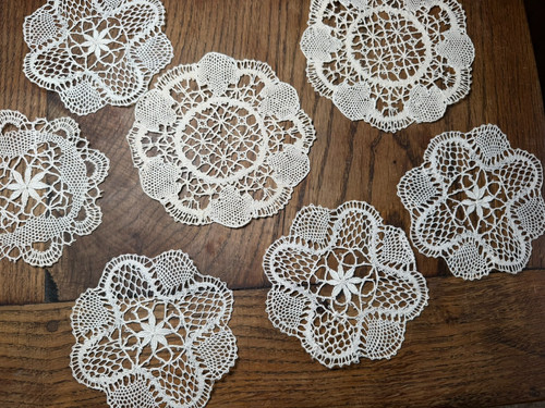 Dentelle ancienne ensemble - dentelle,