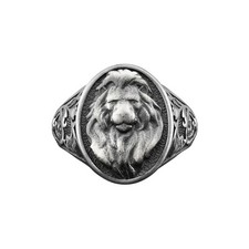Bague chevalière ovale homme
