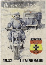 Guerre civile espagnole bons de rationnement DIVISION AZUL (Format A4)