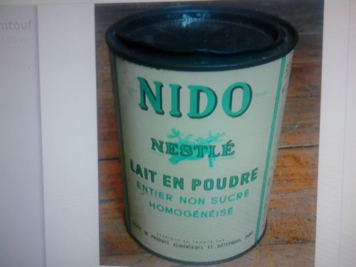 Ancienne boite tole metal nido - boite,