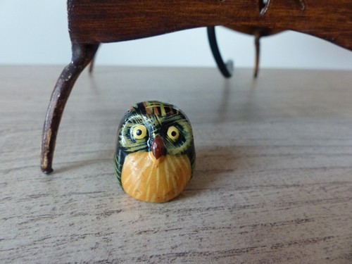Miniature figurine chouette - figurine,
