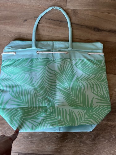 Sac plage bleu palmier - sac,