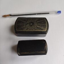 lot x2 boite à tabac Tabatière carton bouilli NAPOLEON III ART POPULAIRE