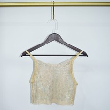 Femme Strass Caraco Débardeur