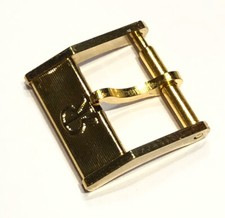 BOUCLE REVUE THOMMEN PLAQUE OR 12 MM @ REVUE THOMMEN BUCKLE 12 MM @ NEUF @ NOS