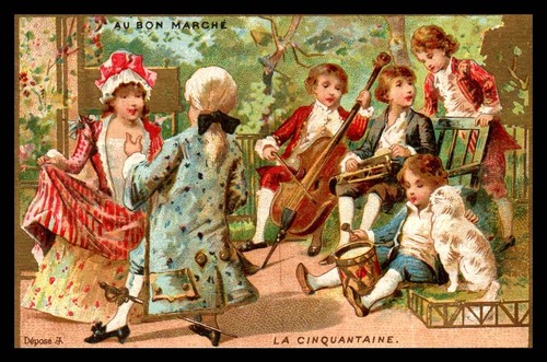 Chromos bon marche voir - au,