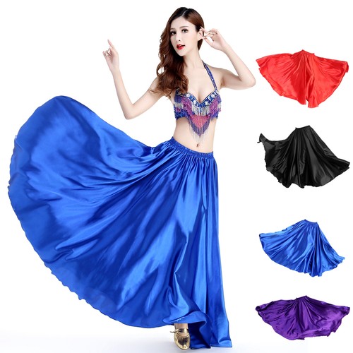 Satin belly dance jupe robe - dance,