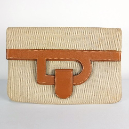 Sac delvaux 2way marron - marron, ivoire