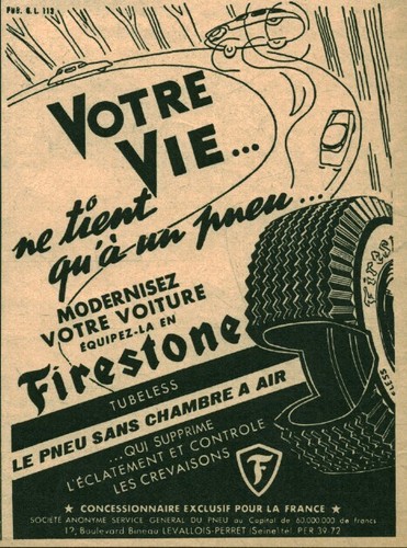 Publicité ancienne automobile