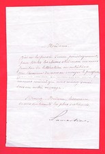 L*21-AUTOGRAPHE-A.DE LAMARTINE-ÉCRIVAIN-HOMME POLITIQUE