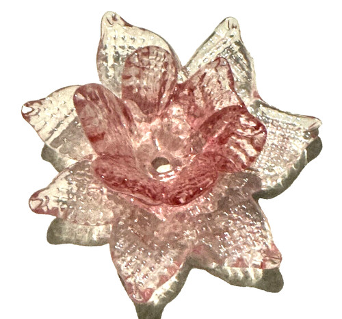 Pampille fleur verre de - fleur,
