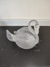 Vide poche en verre cygne