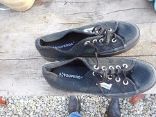 baskets SUPERGA NOIRES T 37 BE 10 € ACH IMM FP comp MOND REL A VOIR COLLECTOR