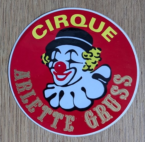 Autocollant cirque arlette - autocollant,