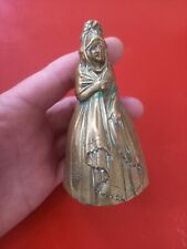 Clochette Table Maison Bronze DINANT Femme Folklorique France Ancienne Déco 