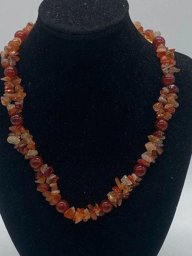 Collier cornaline naturelle - collier,