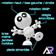 MINI ROBOT Articulé Aimanté