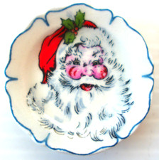 Fève 2001 ASSIETTINES NOEL  ASSIETTE PERE NOEL - 3 cm de Ø