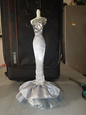 VINTAGE MANNEQUIN POUPÉE PORTE BIJOUX ROBE DE CÉRÉMONIE