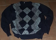 Pull Gris Jacquard Losanges