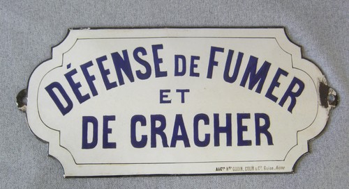 Ancienne plaque émaillée - plaque,