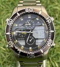 Montre chronographe Citizen Promaster World Time alarme 42 mm en acier...