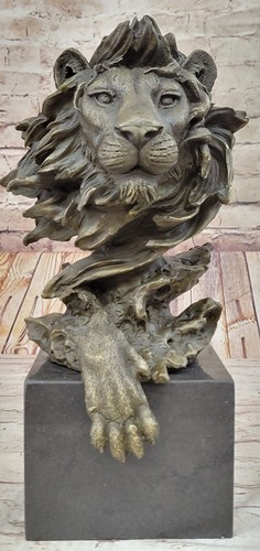 Statue sculpture tête - sculpture, lion