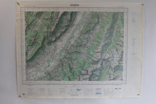 Ancienne carte ign domène - ancienne,
