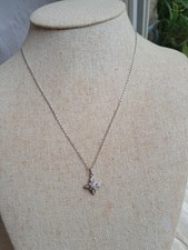 Collier Chaîne Argent Poinçonné 925 Pendentif Étoile Zircon Créateur Bijoux Art