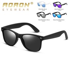 Lunettes De Soleil Carrees Retro Unisexe Polarisees UV400 Pour Toutes Activites