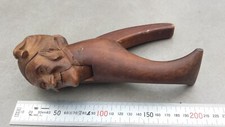 Ancien casse noisettes FORET NOIRE en forme de tête homme avec bonnet de nuit
