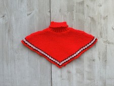 Poncho Cape Vintage Vêtements Pour Poupée De Collection Bella Raynal