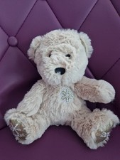 Doudou peluche ours beige - peluche,