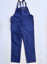 Diffusion - Grande Salopette Toile Robuste Moleskine Bleu de Travail - Taille 58