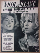 " NOIR et BLANC " n° 928 de 1962 : Brigitte Bardot - Viviane Romance