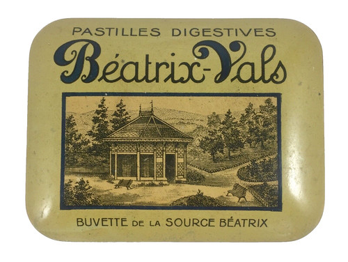 Boite tôle lithographiée - en,