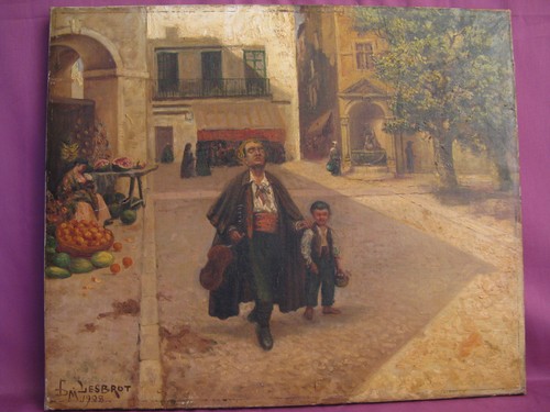 Ancienne huile sur - , toile